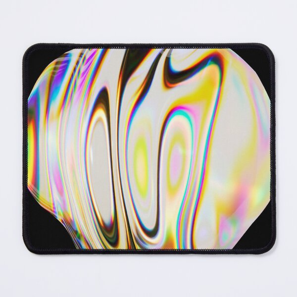 Item preview, 3D abstract dispersion glass sphere .Futuristic blob with rainbow. Liquid shape holographic spectrum colors. Prism iridescent concept designed and sold by Bubble double.