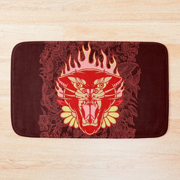 Item preview, American Traditional Panther and Peonies designed and sold by IREMORHAN.