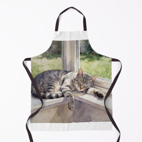 Item preview, Grey Tabby Cat Study C In Watercolors designed and sold by Oldetimemercan.