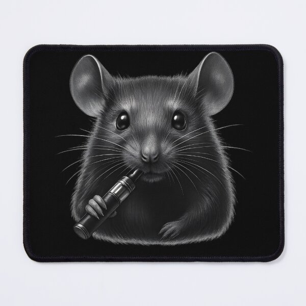 Artikelvorschau, Vape Mouse – Black and White Realistic Smoke Art entworfen und verkauft von House of Taste Vape Designs.