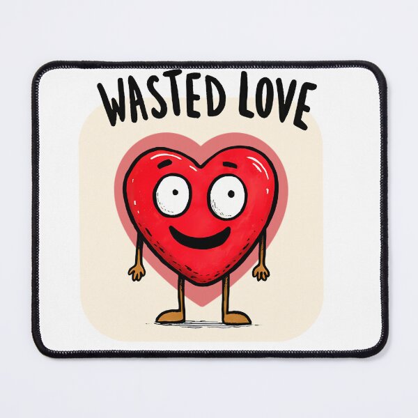 Item preview, Wasted Love – Cute Funny Heart Character designed and sold by DesignArtist.ia.
