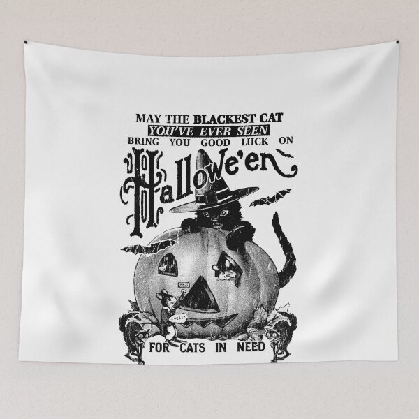 Item preview, Vintage Black Cat Halloween Pumpkin Scene designed and sold by margamPagenberg.