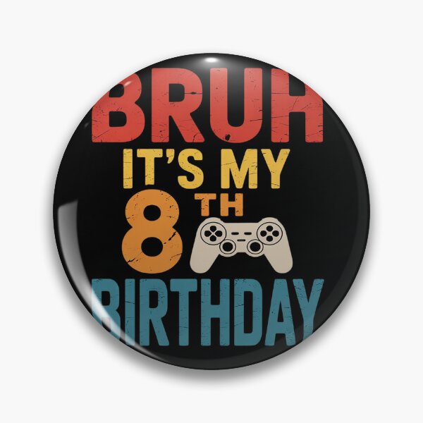 Item preview, 8 Year Old Birthday Gamer Boy Bruh It's My 8th Birthday  designed and sold by HuValverdeArt.