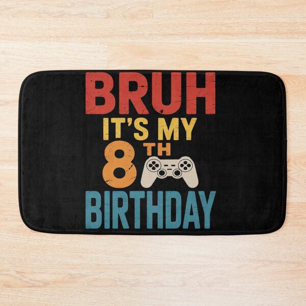 Item preview, 8 Year Old Birthday Gamer Boy Bruh It's My 8th Birthday  designed and sold by HuValverdeArt.