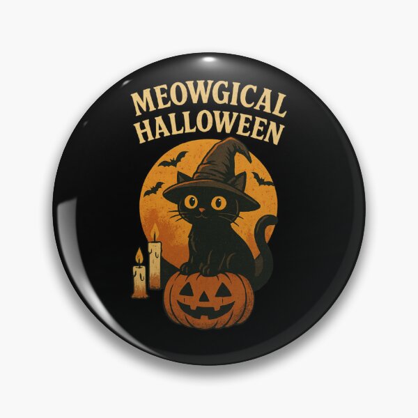 Item preview, MEOWGICAL HALLOWEEN Funny Cat Horror Halloween  designed and sold by nikolaysparkov.