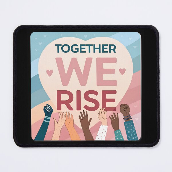 Item preview, Together We Rise – Community Awareness Design designed and sold by VividOrganica.