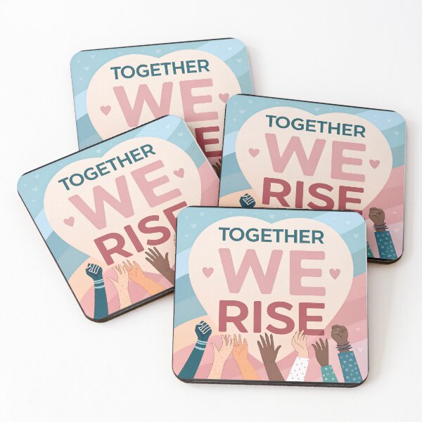 Item preview, Together We Rise – Community Awareness Design designed and sold by VividOrganica.