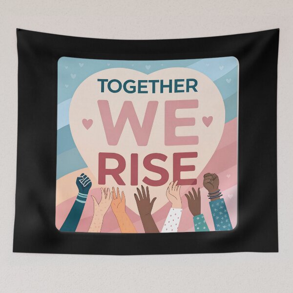 Item preview, Together We Rise – Community Awareness Design designed and sold by VividOrganica.