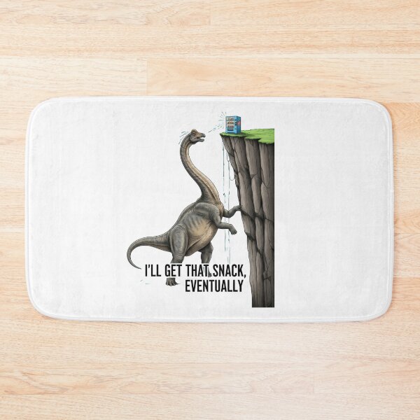 Item preview, "I'll Get That Snack, Eventually" Procrastinating Dinosaur – Gift for Relatable Humor Lovers designed and sold by Luminari Creations.