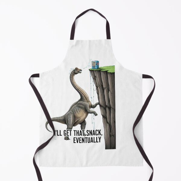 Item preview, "I'll Get That Snack, Eventually" Procrastinating Dinosaur – Gift for Relatable Humor Lovers designed and sold by Luminari Creations.