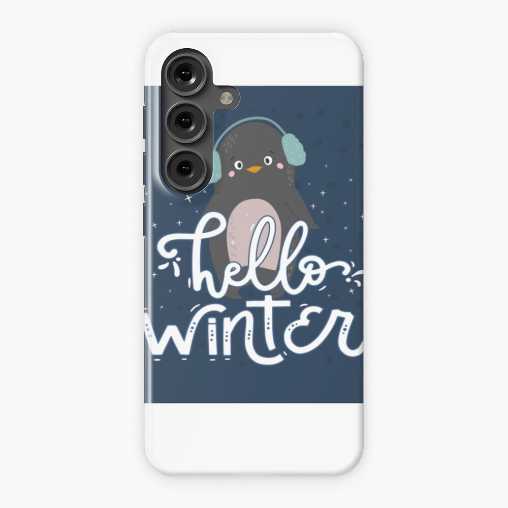 Hello Winter Samsung Galaxy Snap Case - unicorn fantasy design by HackerLooks