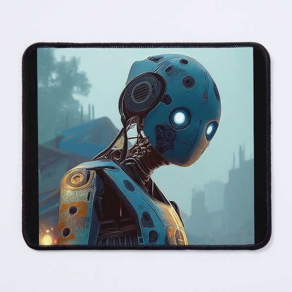 Item preview, Still Online – Cyberpunk Futuristic Robot Art designed and sold by Neon Horizons.