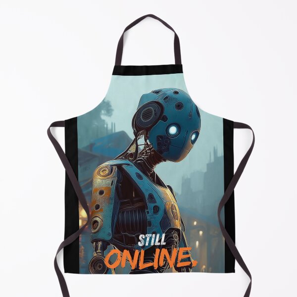 Item preview, Still Online – Cyberpunk Futuristic Robot Art designed and sold by Neon Horizons.