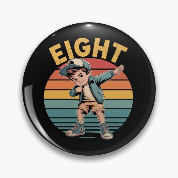 Item preview, 8 Year Old Dabbing Boy Birthday Vintage 8th Birthday Boy  designed and sold by HuValverdeArt.