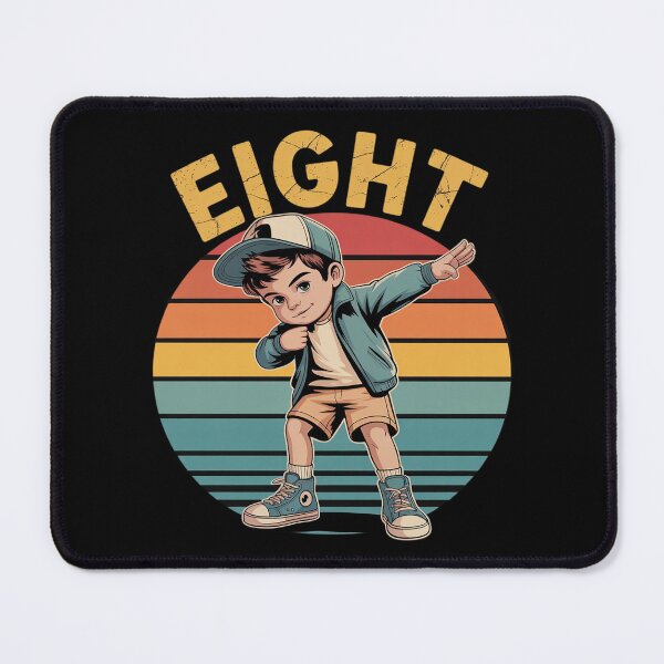 Item preview, 8 Year Old Dabbing Boy Birthday Vintage 8th Birthday Boy  designed and sold by HuValverdeArt.