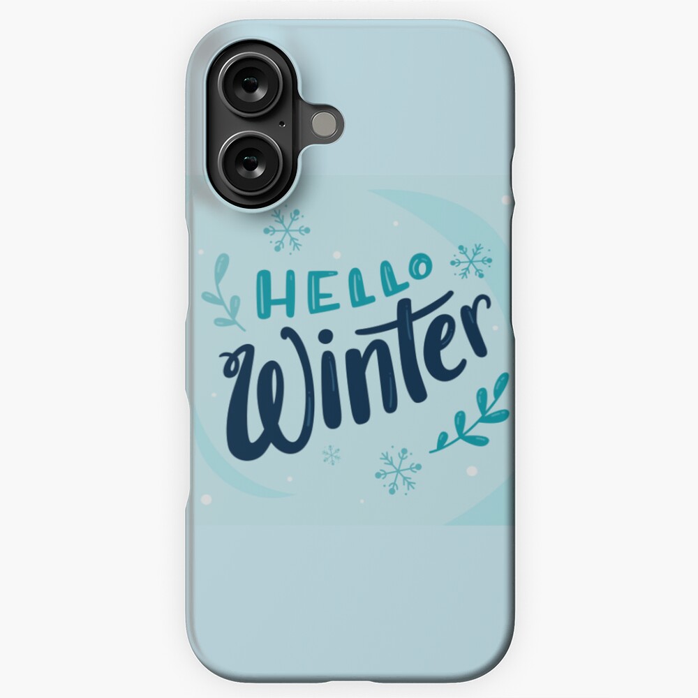 Hello Winter (Art Print) iPhone Snap Case - unicorn fantasy design by HackerLooks