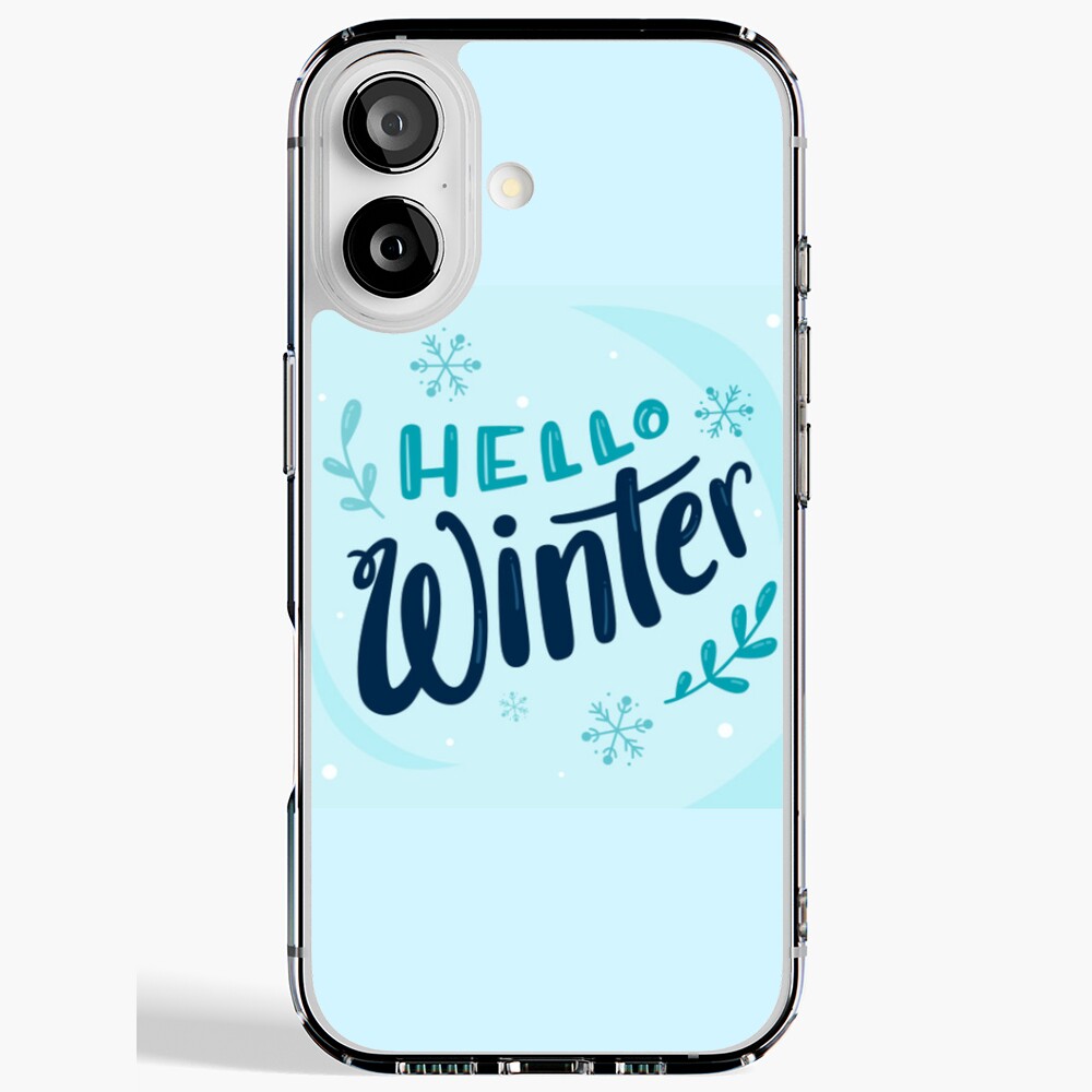 Hello Winter (Art Print) iPhone Soft Case - unicorn fantasy design by HackerLooks