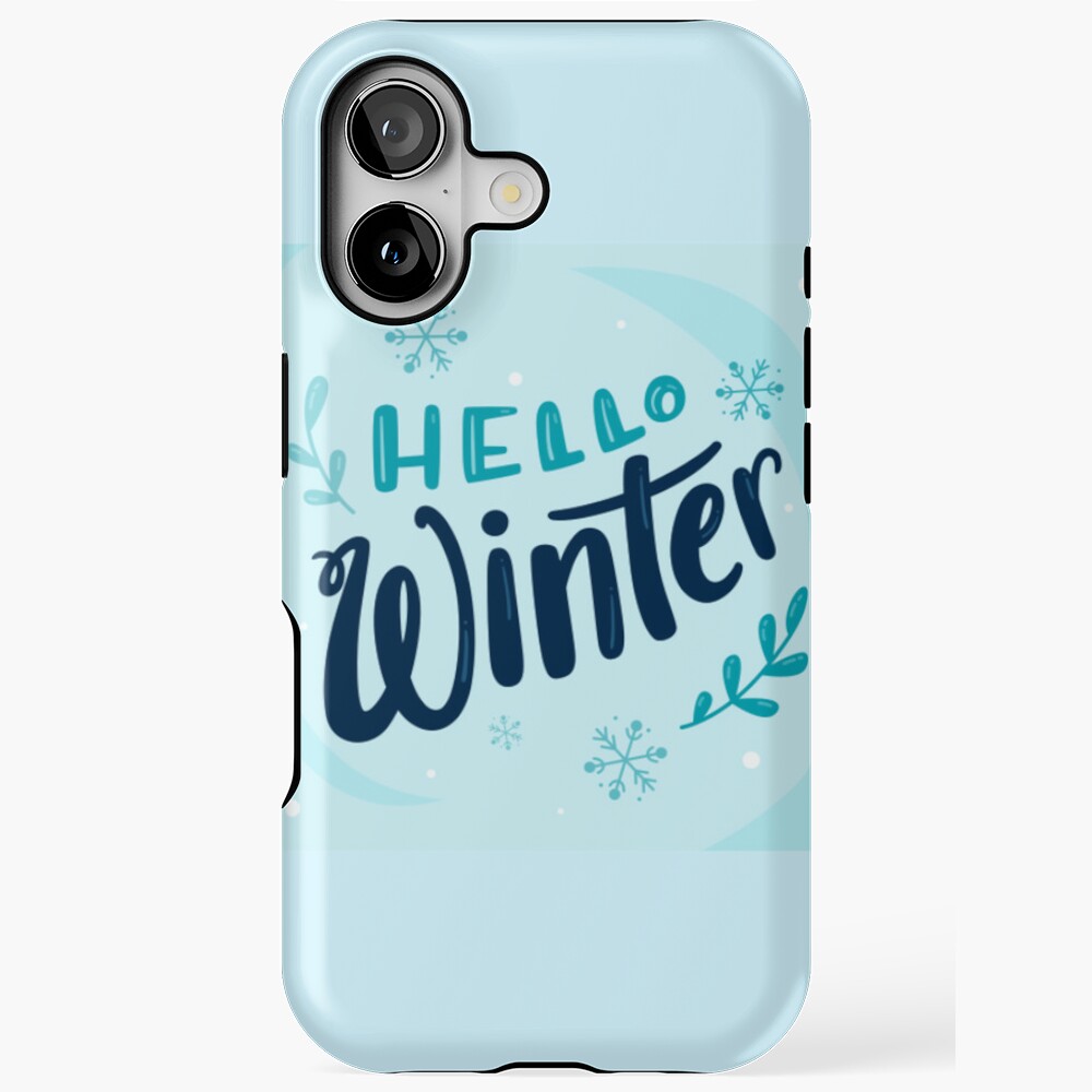 Hello Winter (Art Print) iPhone Tough Case - unicorn fantasy design by HackerLooks