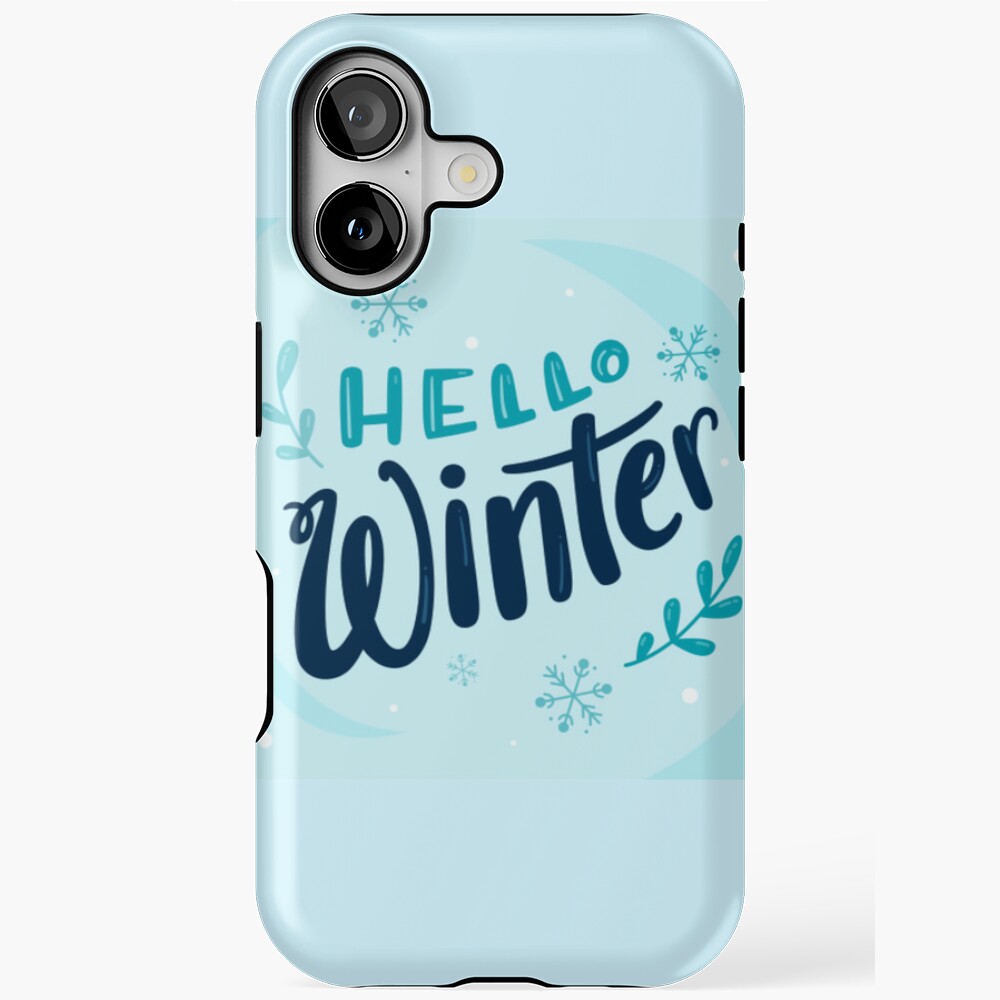 Hello Winter (Art Print) iPhone Magsafe Tough Case - unicorn fantasy design by HackerLooks