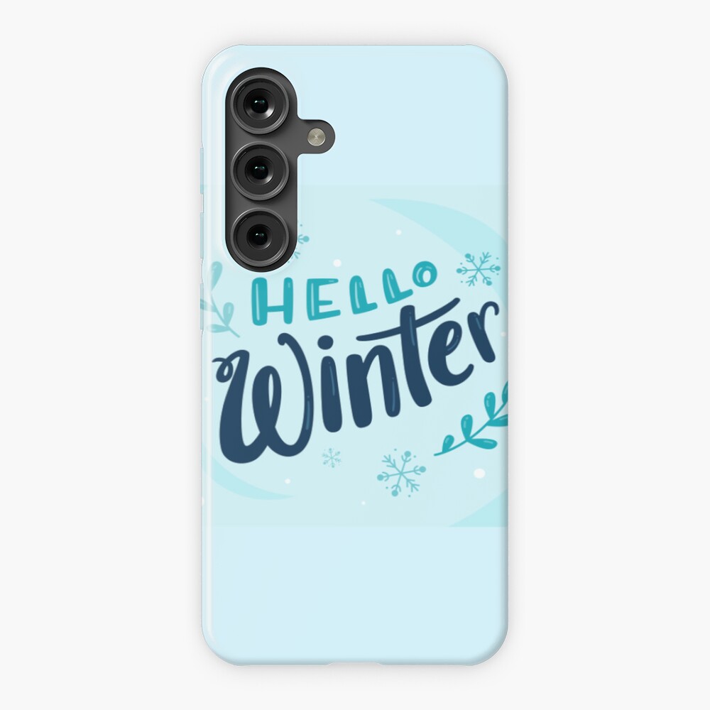 Hello Winter (Art Print) Phone Cases design by HackerLooks