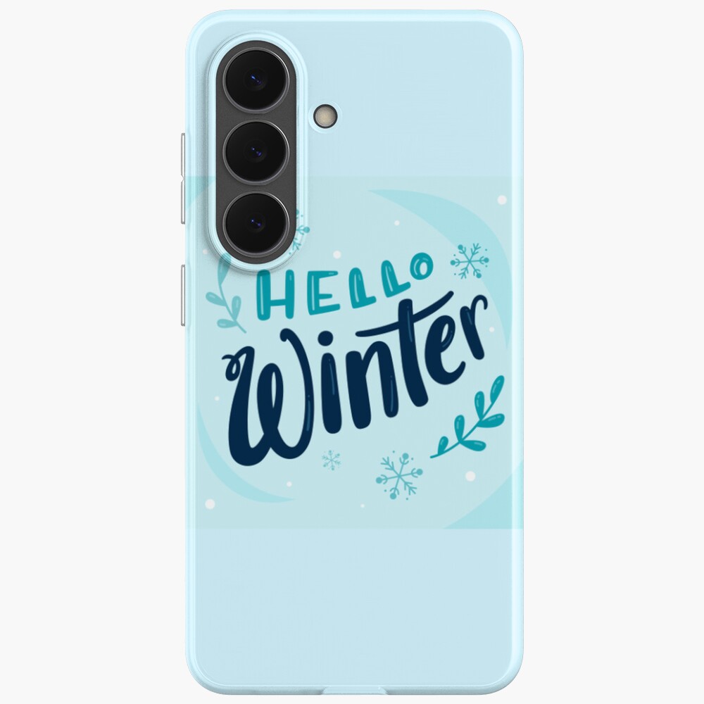 Hello Winter (Art Print) Samsung Galaxy Soft Case - unicorn fantasy design by HackerLooks