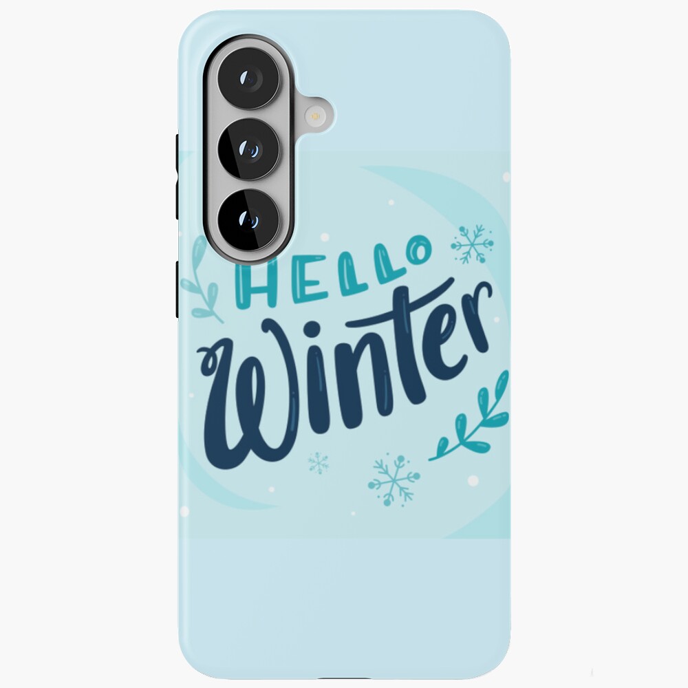 Hello Winter (Art Print) Samsung Galaxy Tough Case - unicorn fantasy design by HackerLooks