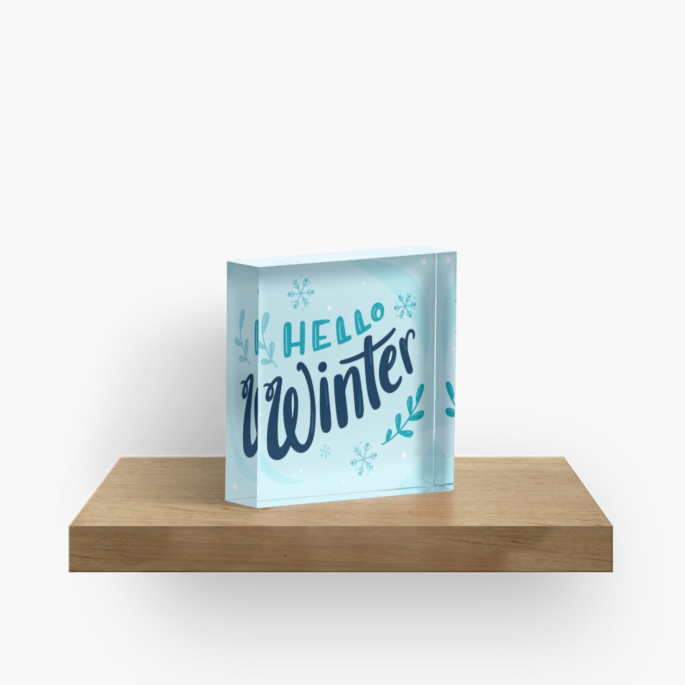 Hello Winter (Art Print) Accessories design by HackerLooks
