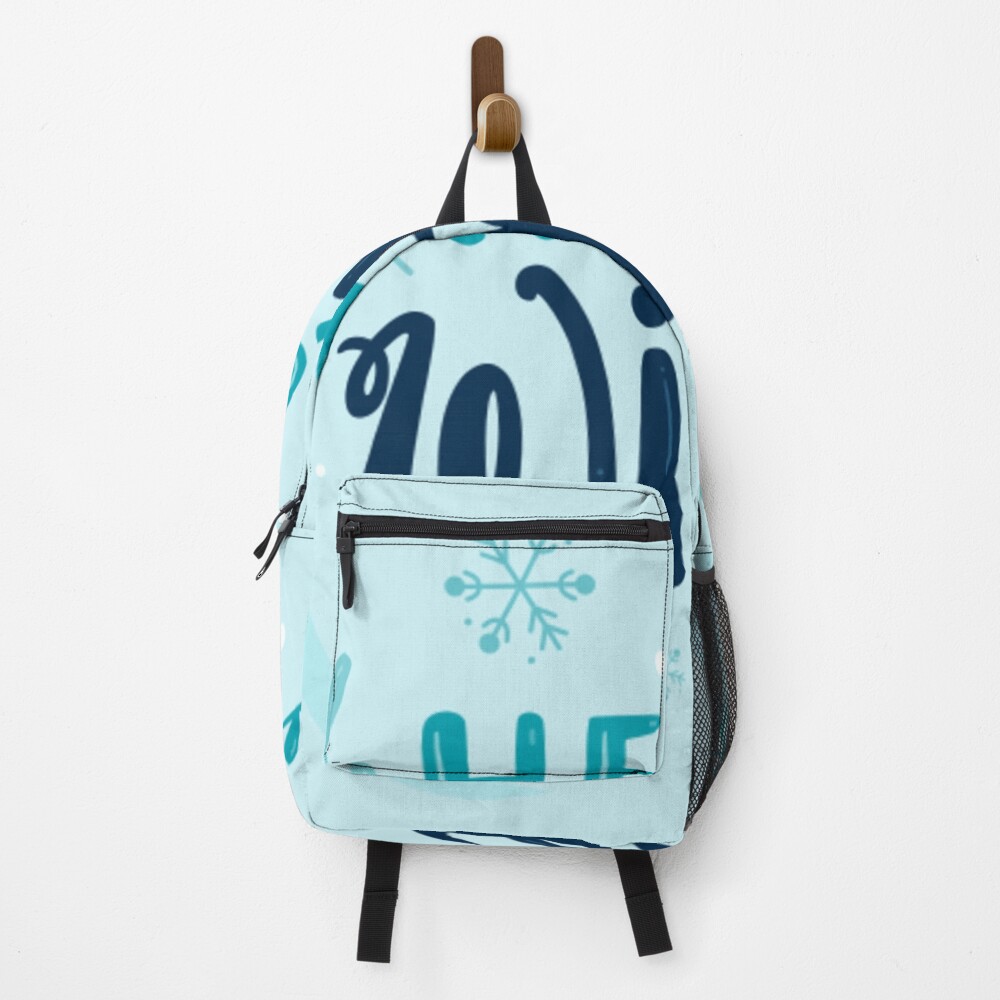 Hello Winter (Art Print) Backpack - unicorn fantasy design by HackerLooks