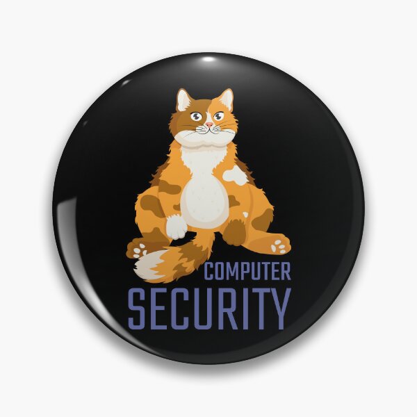 Artikelvorschau, Computersicherheit Lustige gefleckte Katze entworfen und verkauft von Art-of-Rory.
