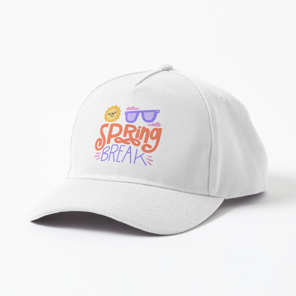 Spring Break Baseball Cap - cute pet design by HackerLooks