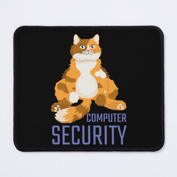 Item preview, Computer Security Funny Spotted Cat designed and sold by Art-of-Rory.