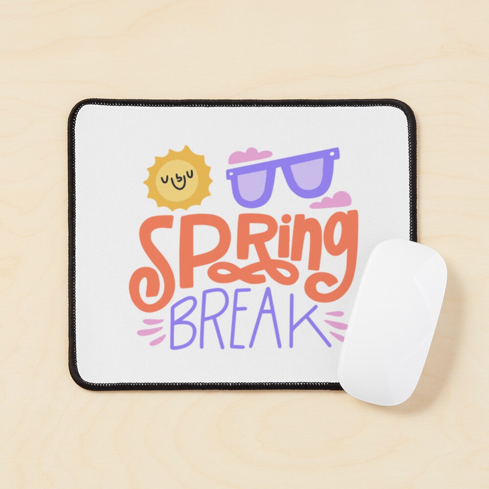 Spring Break Mouse Pad - cute pet design by HackerLooks