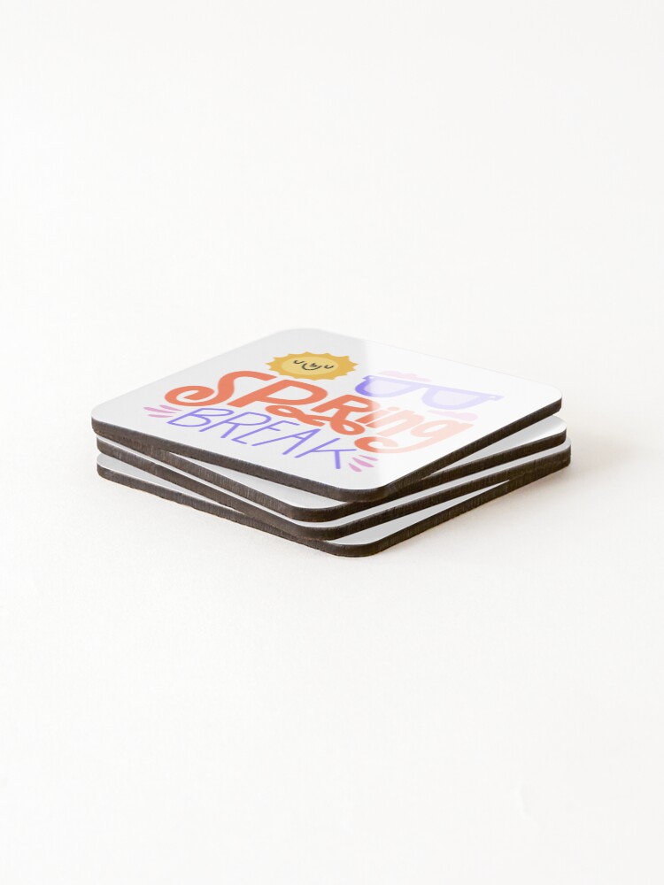 Thumbnail 4 of 5, Coasters (Set of 4), Spring break designed and sold by HackerLooks.