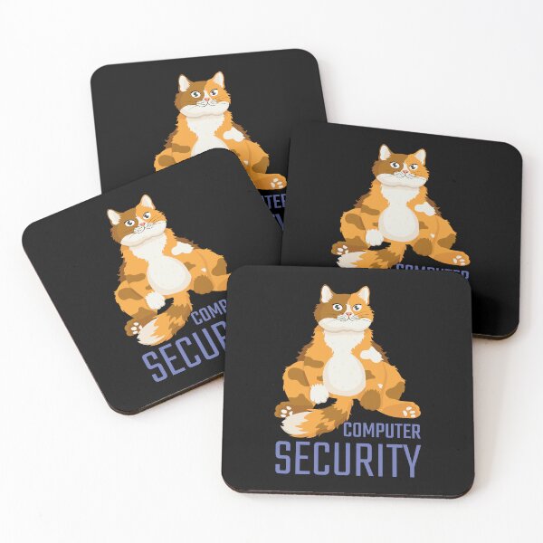 Item preview, Computer Security Funny Spotted Cat designed and sold by Art-of-Rory.