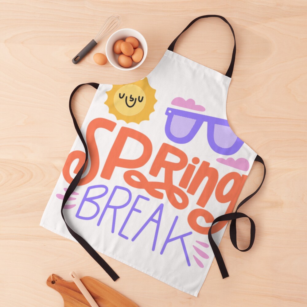Spring Break Apron - cute pet design by HackerLooks