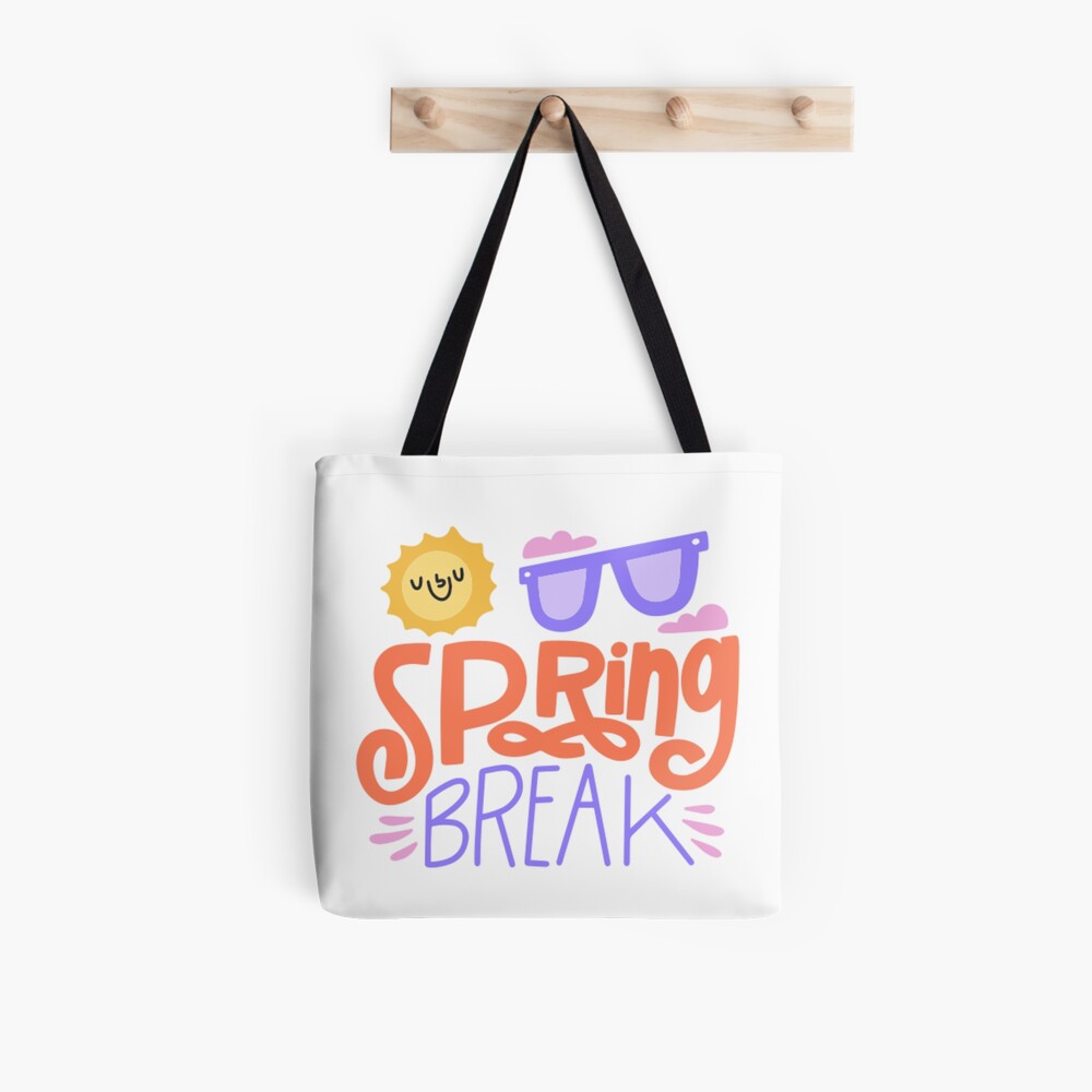 Spring Break All Over Print Tote Bag - cute pet design by HackerLooks
