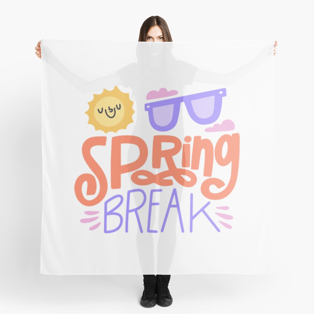 Spring Break Scarf - cute pet design by HackerLooks