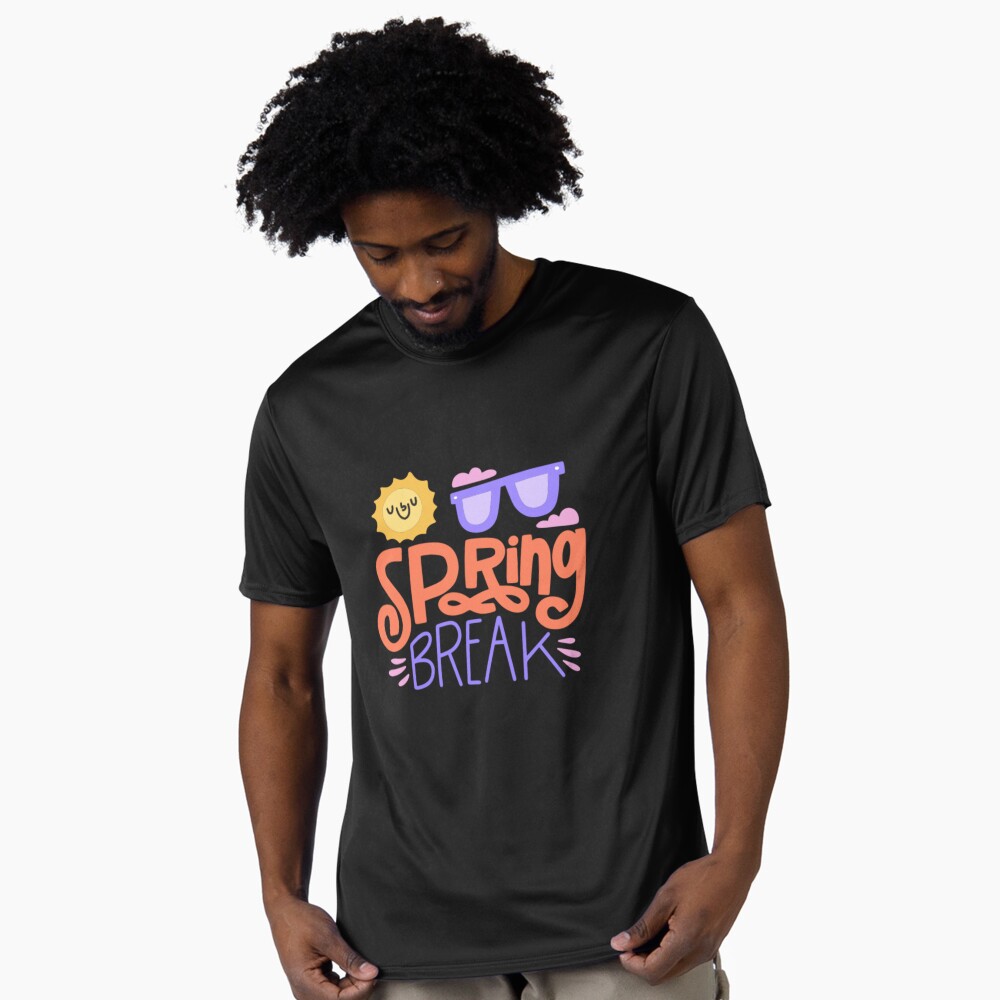 Spring Break Active T-Shirt - cute pet design by HackerLooks