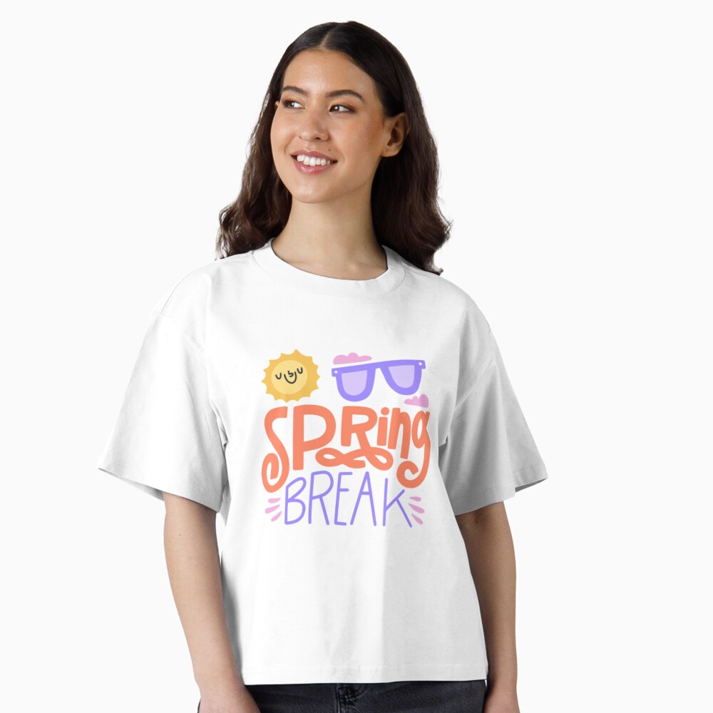 Spring Break Boxy T-Shirt - cute pet design by HackerLooks