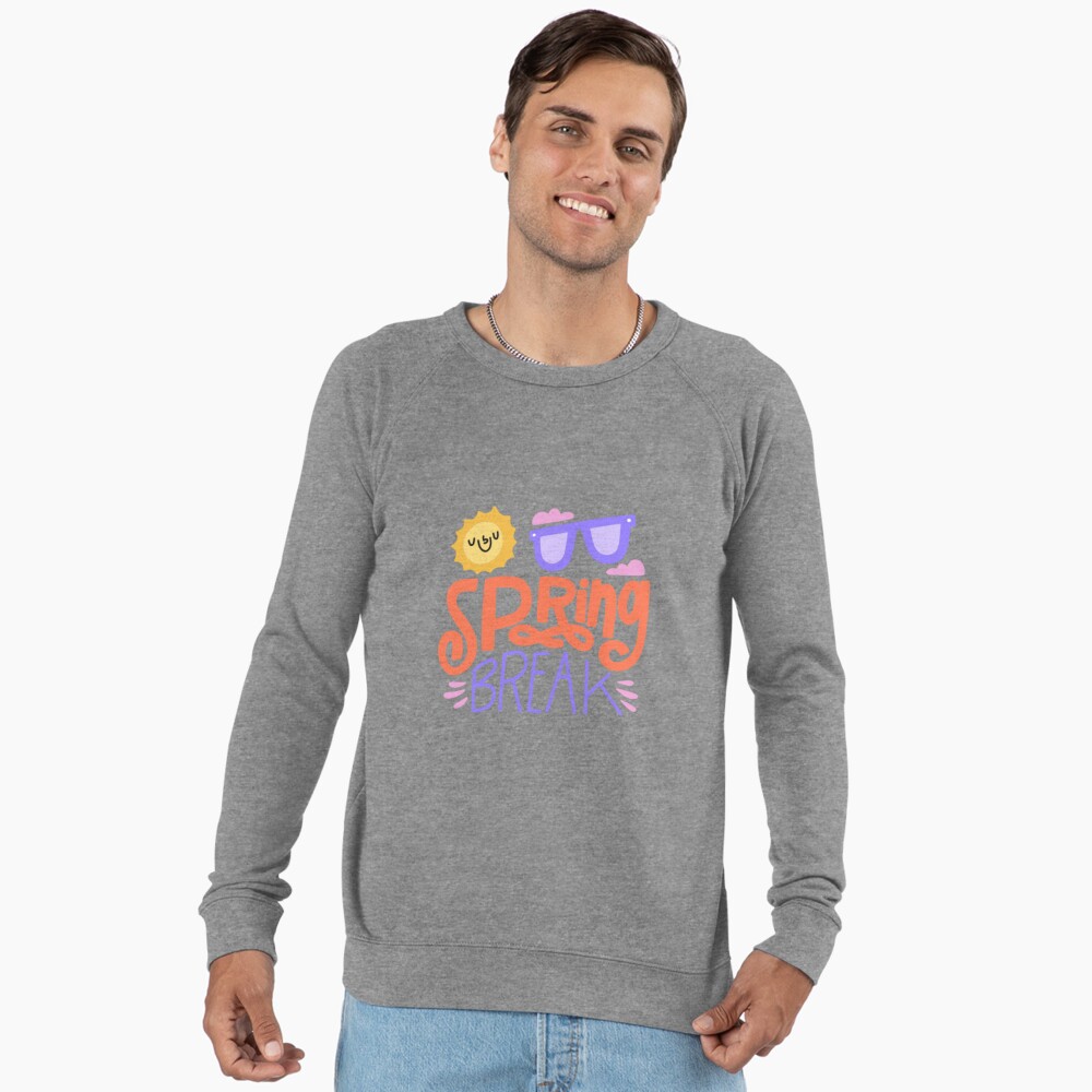 Spring Break Lightweight Sweatshirt - cute pet design by HackerLooks