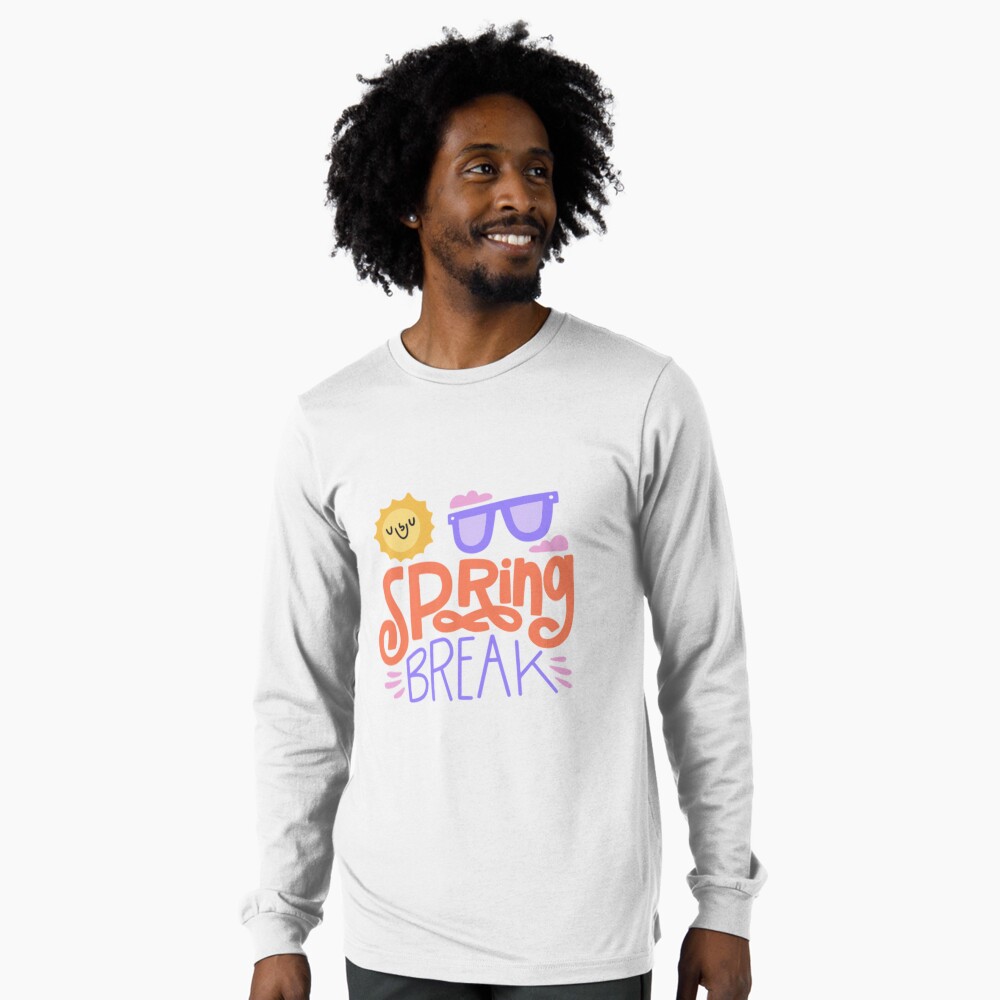 Spring Break Long Sleeve T-Shirt - cute pet design by HackerLooks