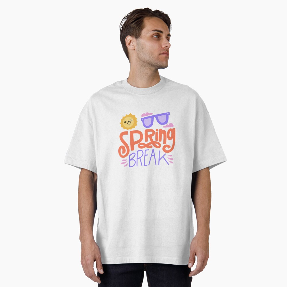 Spring Break Oversized T-Shirt - cute pet design by HackerLooks