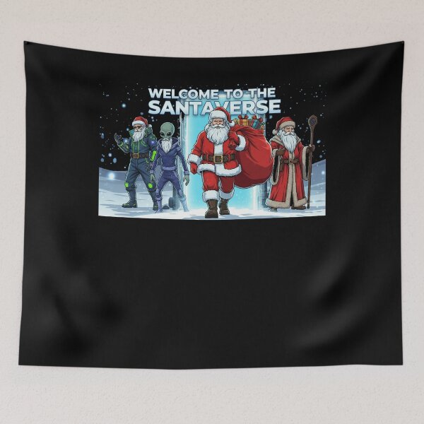Item preview, Santa’s Multiverse Delivery Service – Funny Sci-Fi Christmas  designed and sold by FelixnRobinus.