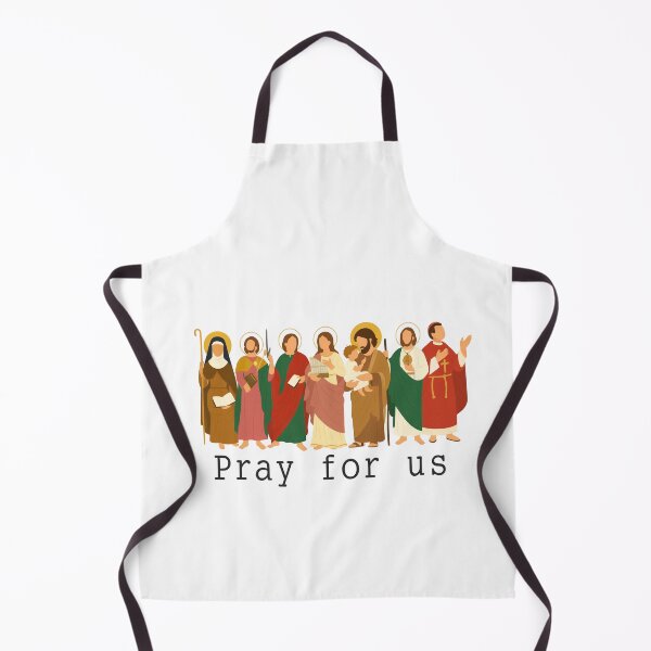 Item preview, Catholic Saints Pray for Us Illustration designed and sold by margamPagenberg.