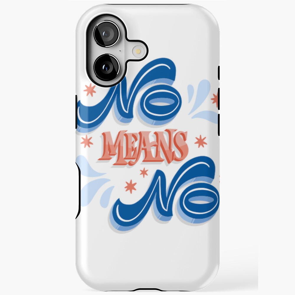 No Means No iPhone Magsafe Tough Case - programmer humor design by HackerLooks