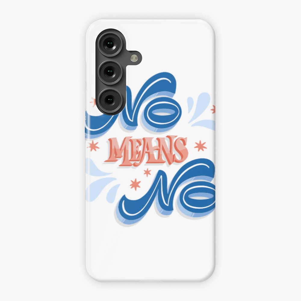 No Means No Samsung Galaxy Snap Case - programmer humor design by HackerLooks