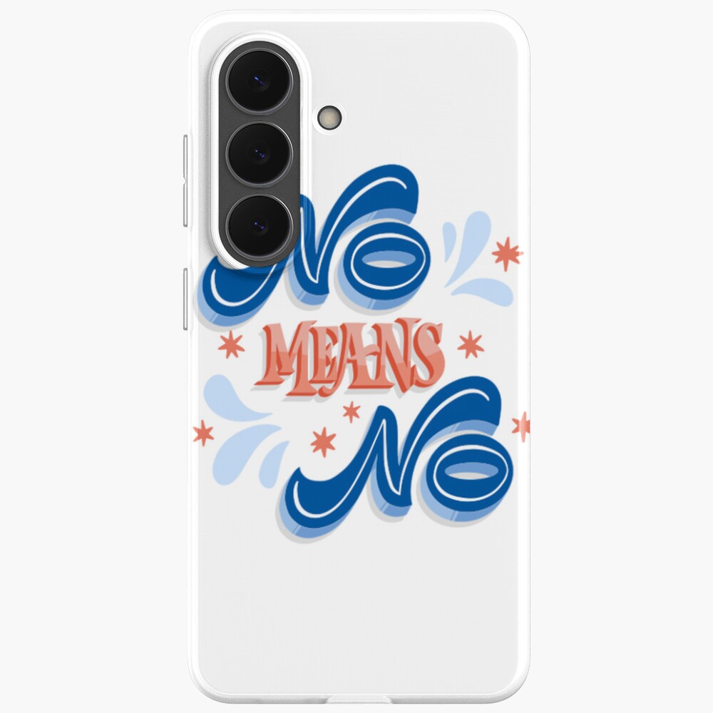 No Means No Samsung Galaxy Soft Case - programmer humor design by HackerLooks