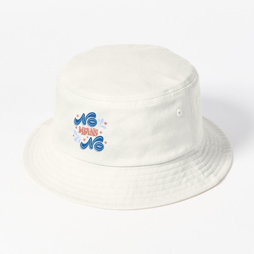 No Means No Bucket Hat - programmer humor design by HackerLooks