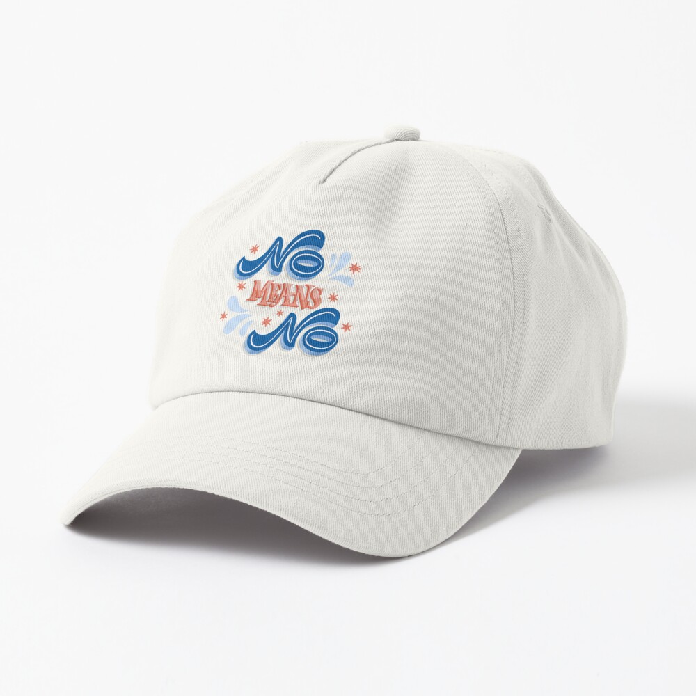 No Means No Dad Hat - programmer humor design by HackerLooks