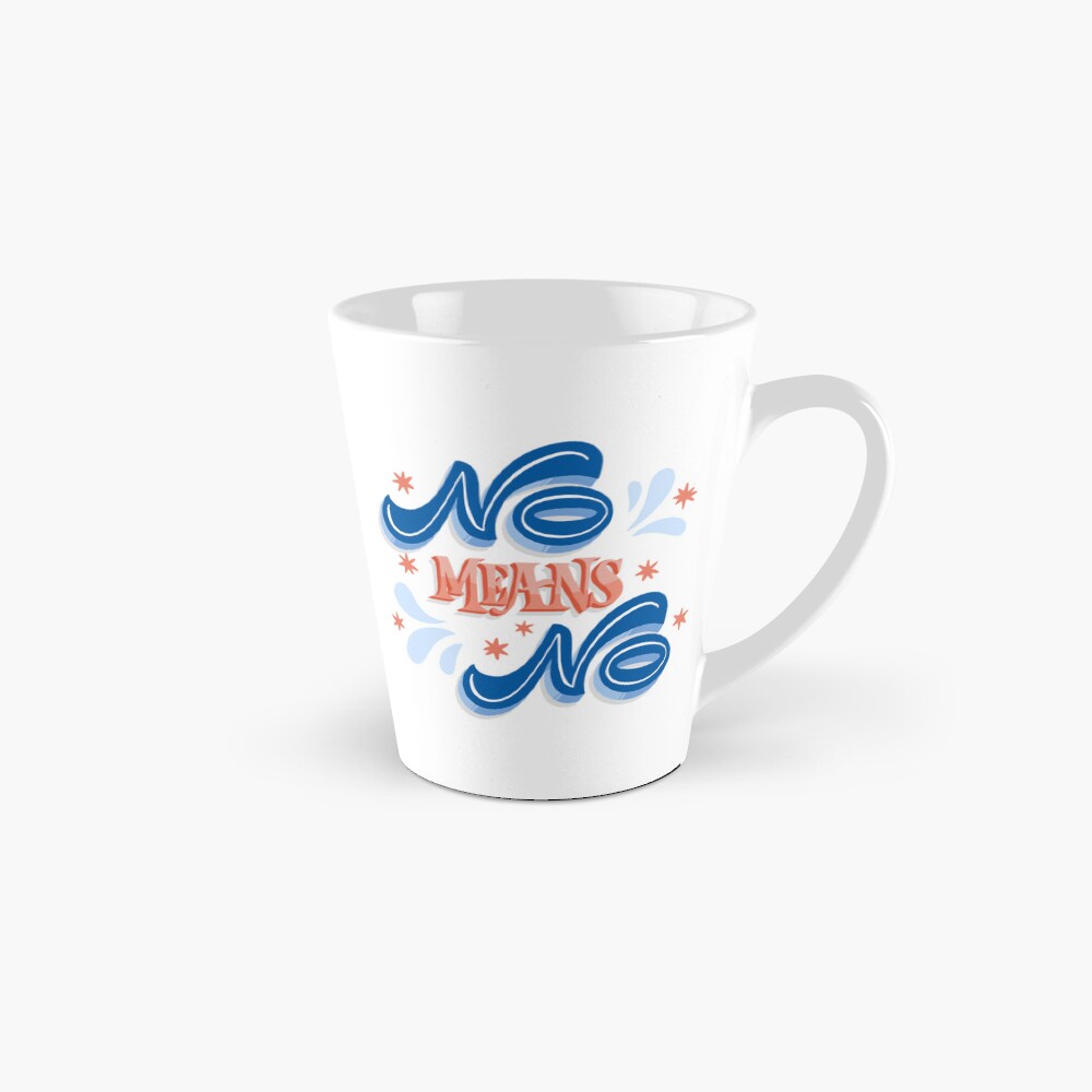 No Means No Tall Mug - programmer humor design by HackerLooks